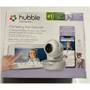 Hubble Connected Nursery Pal Deluxe 5″ Smart HD Wi‑Fi Baby Monitor